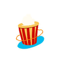 Movie Popcorn Sticker