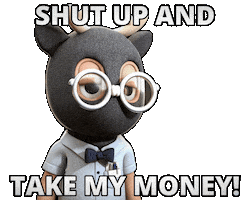 Money Shut Up Sticker by a KID called BEAST