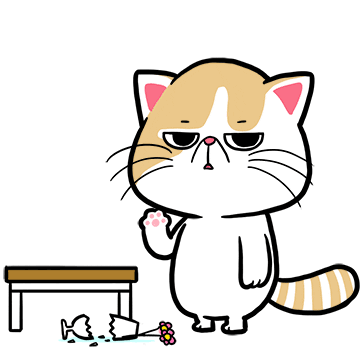 Angry Cat Sticker by Kcomics