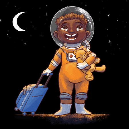 ffergusonbooks giphygifmaker giphyattribution astronaut beam me up GIF