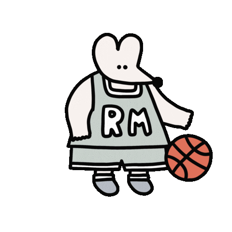 Basketball Mouse Sticker