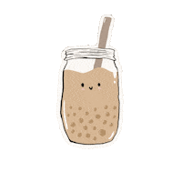 MotivesArtCo coffee kawaii tea drinks Sticker