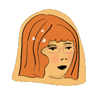 Red Hair Fashion Sticker by Keva Epale