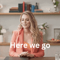 Im Ready Here We Go GIF by Blake Lively Fan