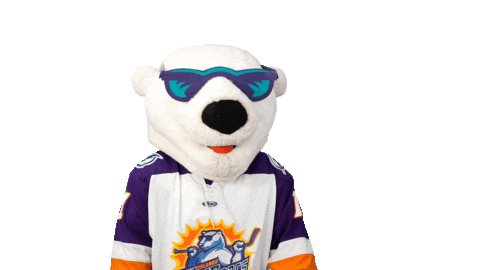 Polar Bear Hockey Sticker by Orlando Solar Bears