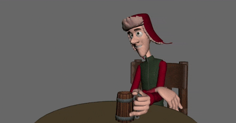 mickyrocca giphyupload animation beer character GIF