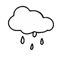 Rain Weather Sticker by happy mechan