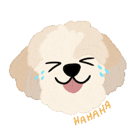 Dog Laugh Sticker by Ann of Facedit