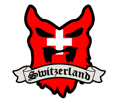 Beard Switzerland Sticker by BEARDED VILLAINS