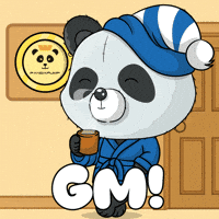 Coffee Gm GIF by PandaPals