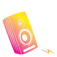 buzzstock music speaker buzzstock buzzstockuk Sticker