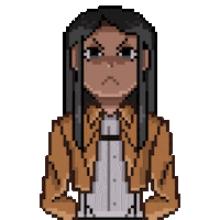 Attack On Titan Anime Girl Sticker