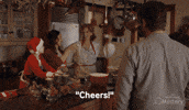 Niall Matter Cheers GIF by Hallmark Mystery