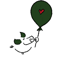 Heart Pig Sticker by Vulcano Schinken