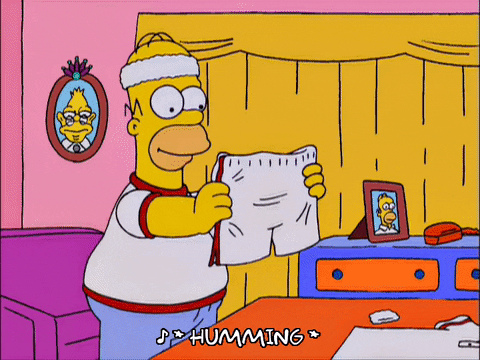 humming homer simpson GIF