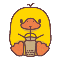 fomoduck nft drinking duck metaverse Sticker