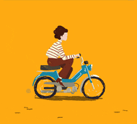 Vintage Scooter GIF by EVANREDBORJA