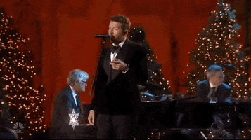 brett eldredge christmas in rockefeller 2018 GIF by NBC