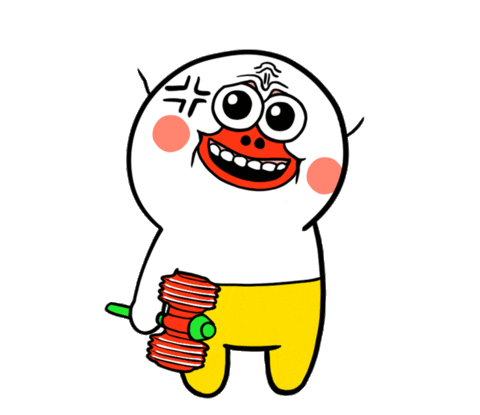 Angry Hammer Sticker by kwaesam