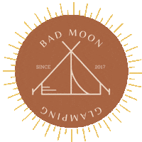 Logo Camping Sticker by Bad Moon Glamping