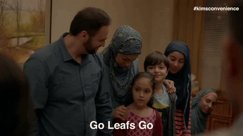 Toronto Maple Leafs Hockey GIF by Kim's Convenience