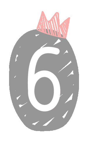 soymonalisa number 6 six sexta Sticker