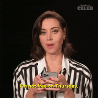 Aubrey Plaza Date GIF by BuzzFeed