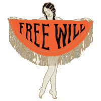 Free Will Sticker by slowandlow