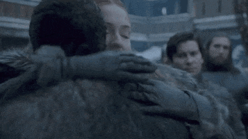 jon and sansa game of thrones s08e01 GIF by Vulture.com