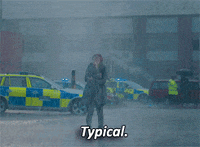 Raining Kat Dennings GIF