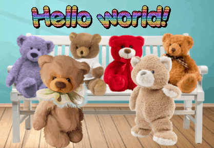 Teddy Bears Compliments GIF