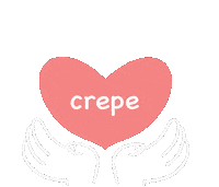 Heart Crepe Sticker
