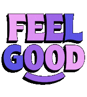 Happy Feel Good Sticker by Mat Voyce