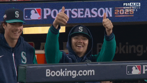 Seattle Mariners Thumbs Up GIF by MLB