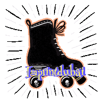 Roll With It Roller Skate Sticker by IMPRINTDUBAI
