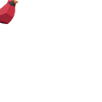 sofsofs cardinal red bird sofsdesigns Sticker