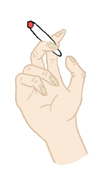 stoned smoke Sticker