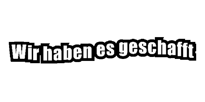 buyapicturede wir haben es geschafft Sticker