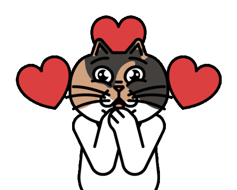 Cat Love Sticker