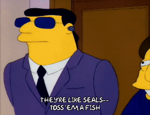 Whispering Season 3 GIF by The Simpsons