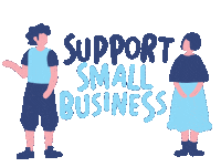 Shop Local Happy Dance Sticker by Ampjar