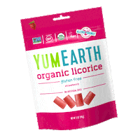YumEarth candy organic strawberry gluten free Sticker