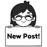 Excited New Post Sticker
