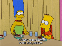 bart simpson eating GIF