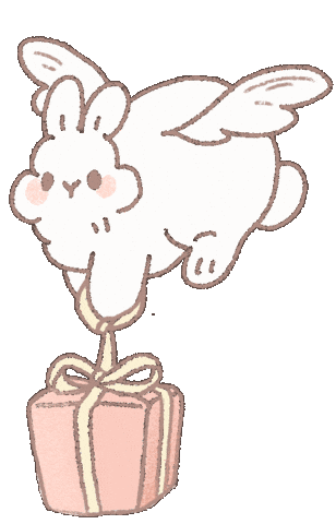 Christmas Bunny Sticker