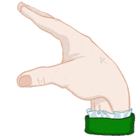 Saint Patrick Hand Sticker by Stickerpacks.design