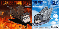 Good And Evil Devil GIF by Erika Rivera