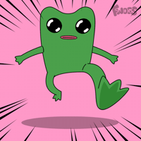 Lets Go Happy Dance GIF by fwogs