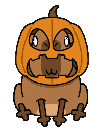 Excited Jack-O-Lantern Sticker