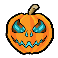 Jack-O-Lantern Halloween Sticker